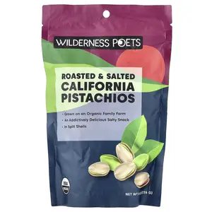 Wilderness Poets California Pistachios, Roasted & Salted , 8 oz (226 g)
