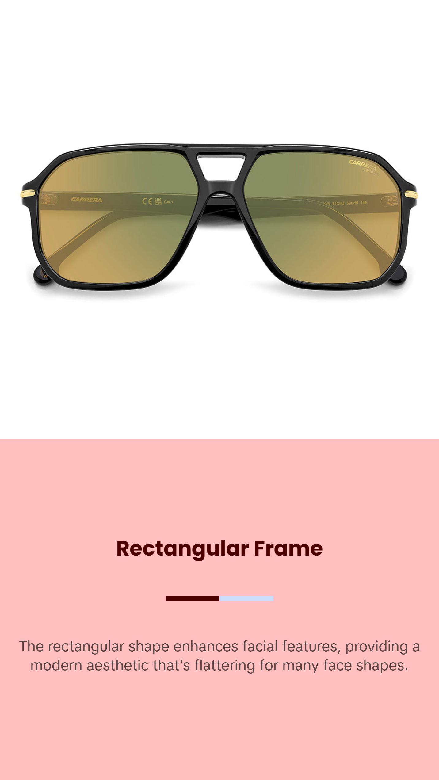 302 Mens Best Selling Hexagon Sunglasses