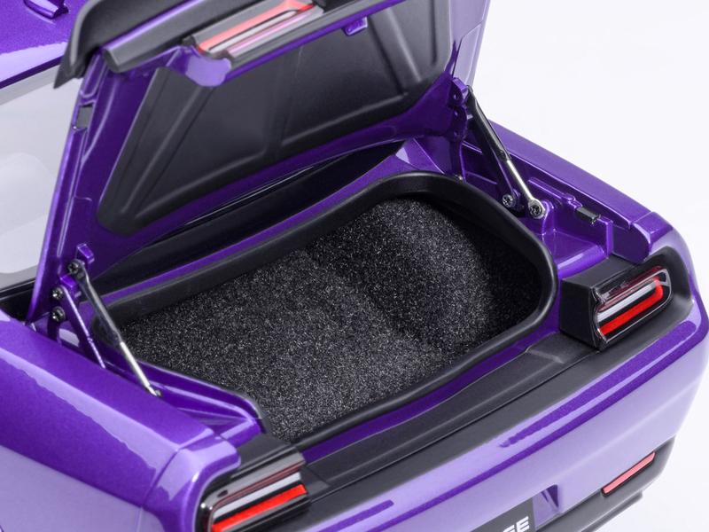 2023 Dodge Challenger SRT Super Stock Plum Crazy Purple 1/18 Model Car by Autoart