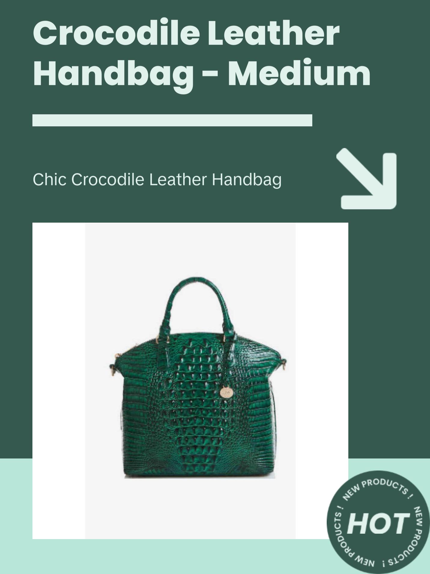 Crocodile Leather Handbag