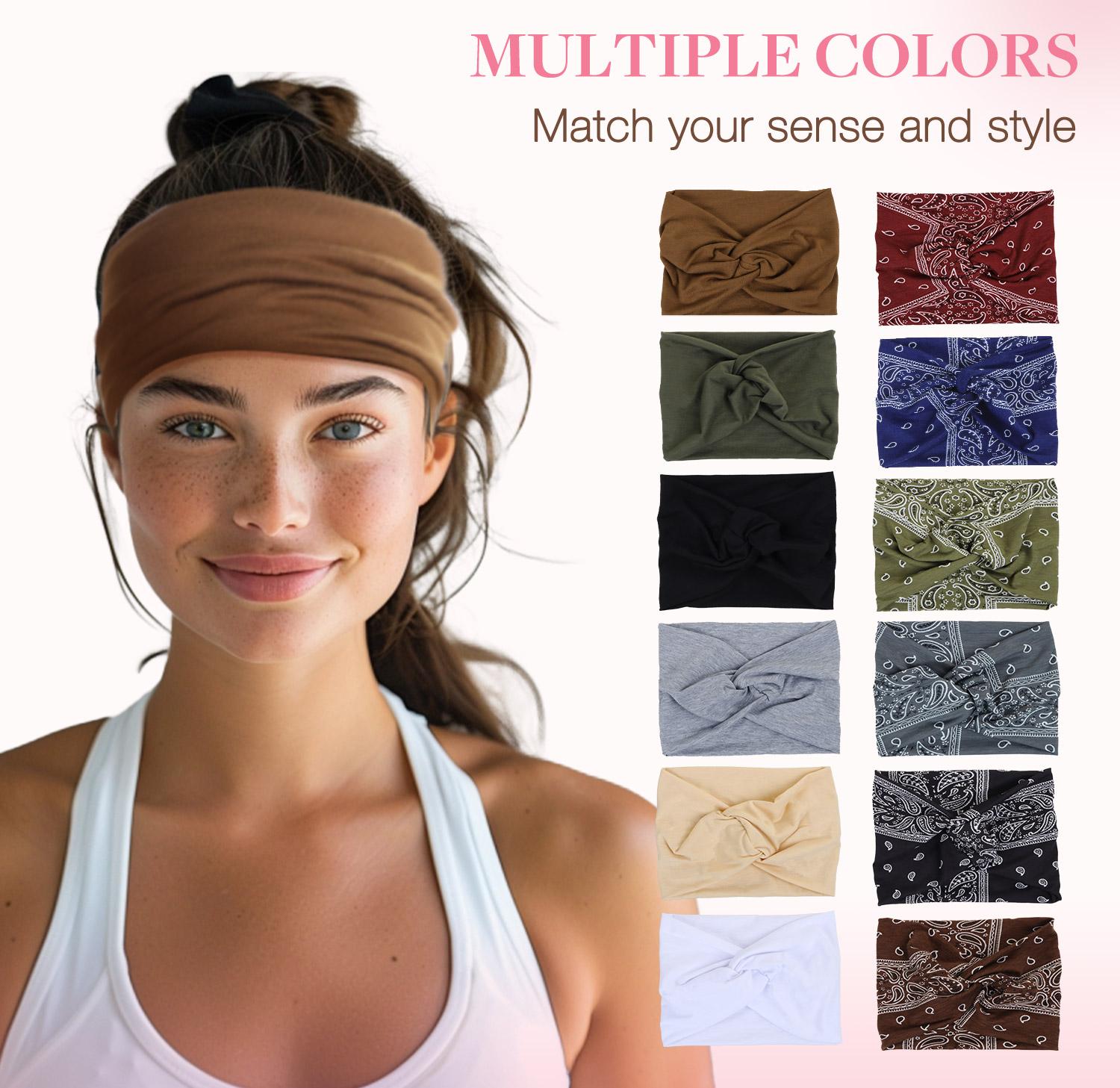 GOOGOO Women Twist Knot Headband Fashion Hair Accessories,Solid Color , Vintage, for Casual Fashion Sports#SpringStatements