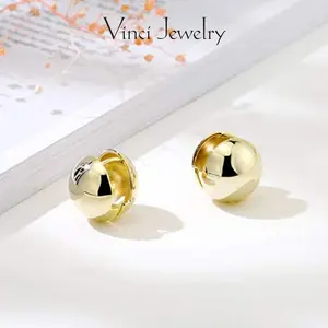 18K Gold Palted Huggie Earrings Hypoallergenic Hoop Earrings with Unique Bell Design, Simple and Elegant Ear Jewelry for Women, for Suit and Daily Wear, Perfect for Gifting Lover Girls Friends