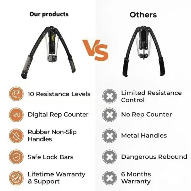 Arm Trainer, 22–440 lbs Resistance for Chest Workouts and Arm Exercises, Home Gym Workout Equipment for Upper Body Strength Training, Christmas Gift Ideas