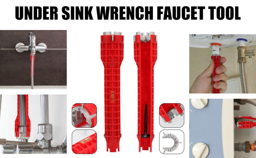 14-in-1 Multi-functional Wrench Faucet Sink Installer Tool for Toilets and Kitchens