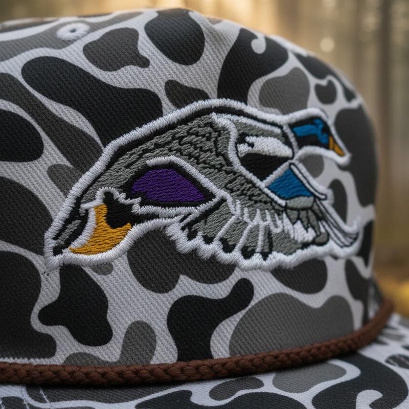 Mallard Duck Heritage Camo Snapback Hat 2026 New | Premium Rope Brim, Thick Structured Crown | Unisex Outdoor & Streetwear Cap for Winter