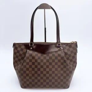 Pre-owned Louis Vuitton canvas Shoulder Bags Damier Ebene Westminster GM