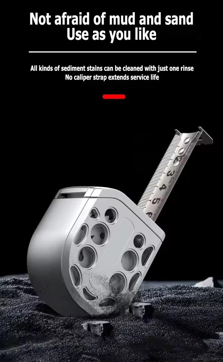 16/25FT Retractable Tape Measure Stainless Steel Measuring Tape With One sided Scale Waterproof Portable AutoLock Ruler With Magnetic engineer tape