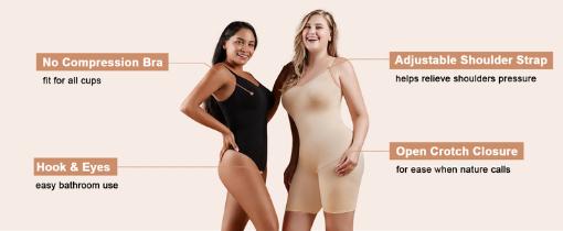 Women's Shapewear Bodysuit Tummy Control Body Shaper Seamless Sculpting Snatched Waist Body Suit