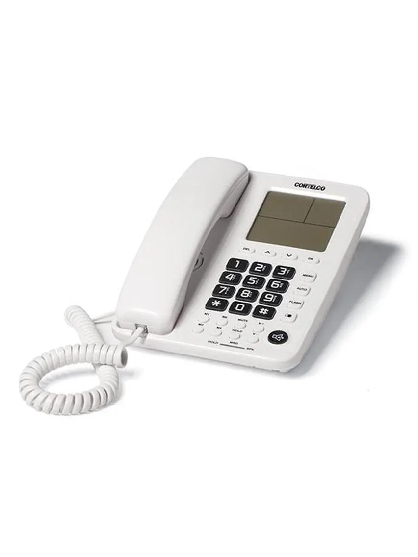 Cortelco 210921-V0E-27S Basic Speakerphone with Caller ID, LCD Display, Memory Dialing - Frost Color Home Answering Machine Appliance