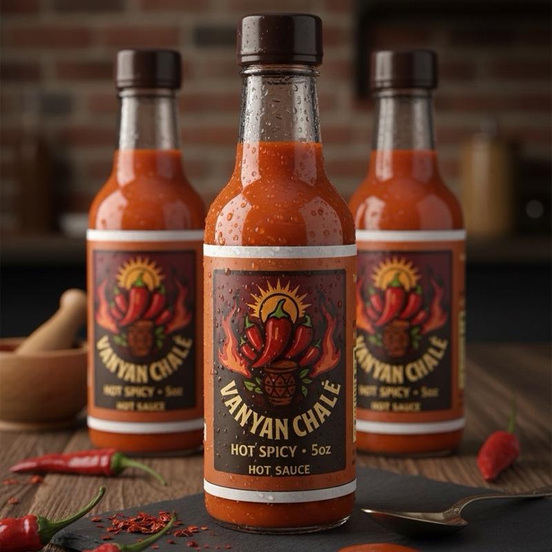 Djouly Vanyan Hot Sauce Pepper - 3 Pack, 5 oz Each, Hot Spicy Flavor, 5 FL OZ (150ml)