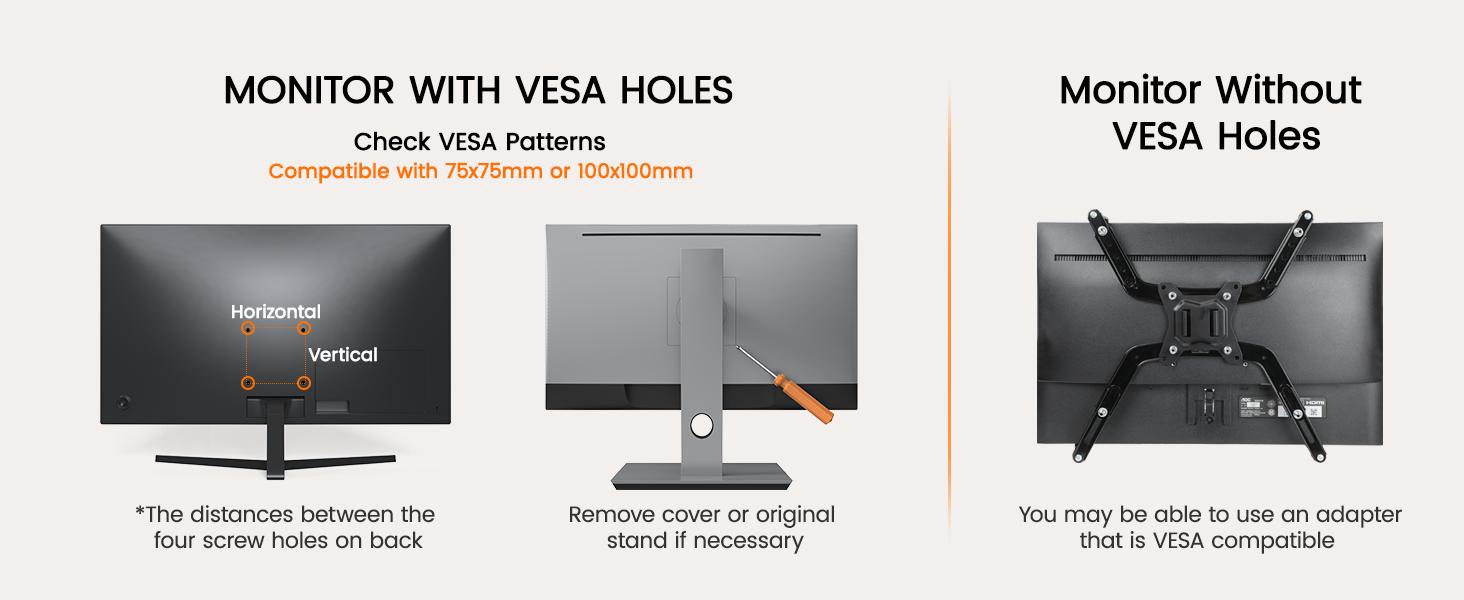 HUANUO Fully Adjustable Single Monitor Arm, Mount for 13–34 Inch Screens, Tool-Free VESA Installation, Cable Management, Supports Up to 19.8 lbs, Max VESA 100x100mm HUANUO Fully Adjustable Single Monitor Arm, Mount for 13–34 Inch Screens, Tool-Free VESA Installation, Cable Management, Supports Up to 19.8 lbs, Max VESA 100x100mm