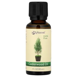 Vitacost 100% Pure Cedarwood Oil, 1 fl oz (30 ml)