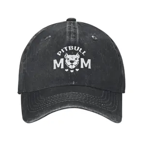 Pitbulls Mom Classic Dad Cap for Men Women Adjustable Trucker Caps Snapback Hat Golf Hat Sports Caps Casual Hats