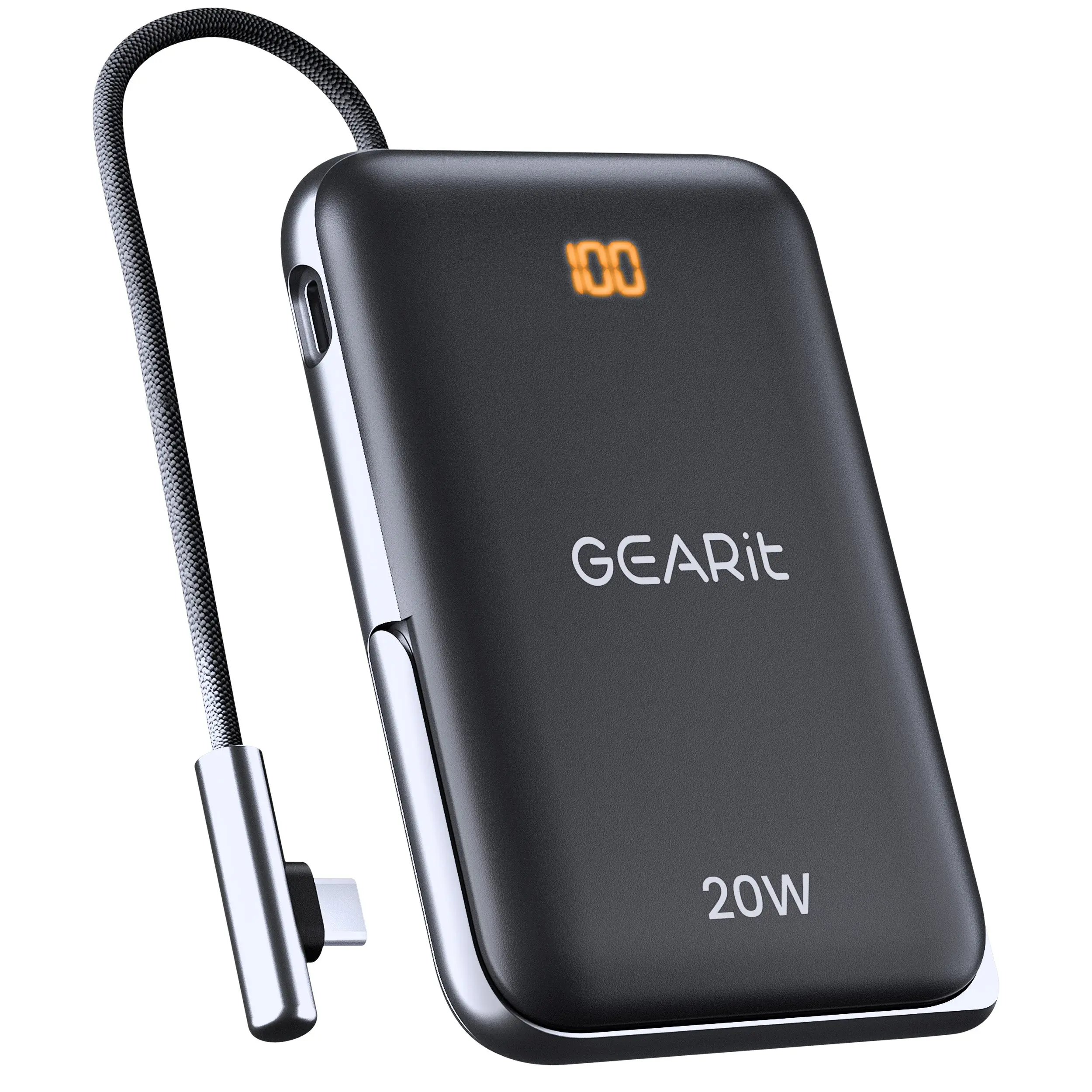 GearIt 3-in-1 10000mAh Magnetic Portable Battery Power Bank Charger - 20W Wireless, MagSafe, Kickstand Phone Accessories for iPhone, Android Devices, Smartphone