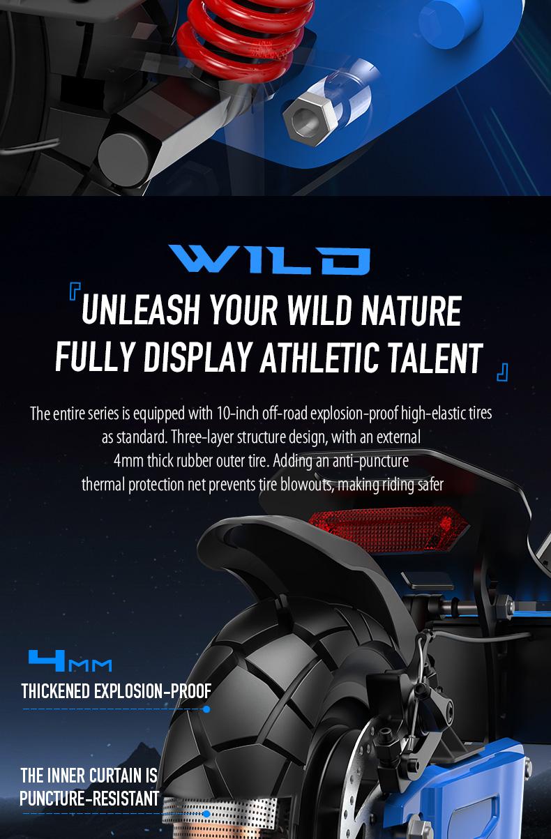 Electric Scooter with 2000W Peak Power 10-inch All-Terrain Tires LED Screen Dual Suspension System 335 lbs Load Capacity Ideal for Commuting Christmas Gift SpringStatements