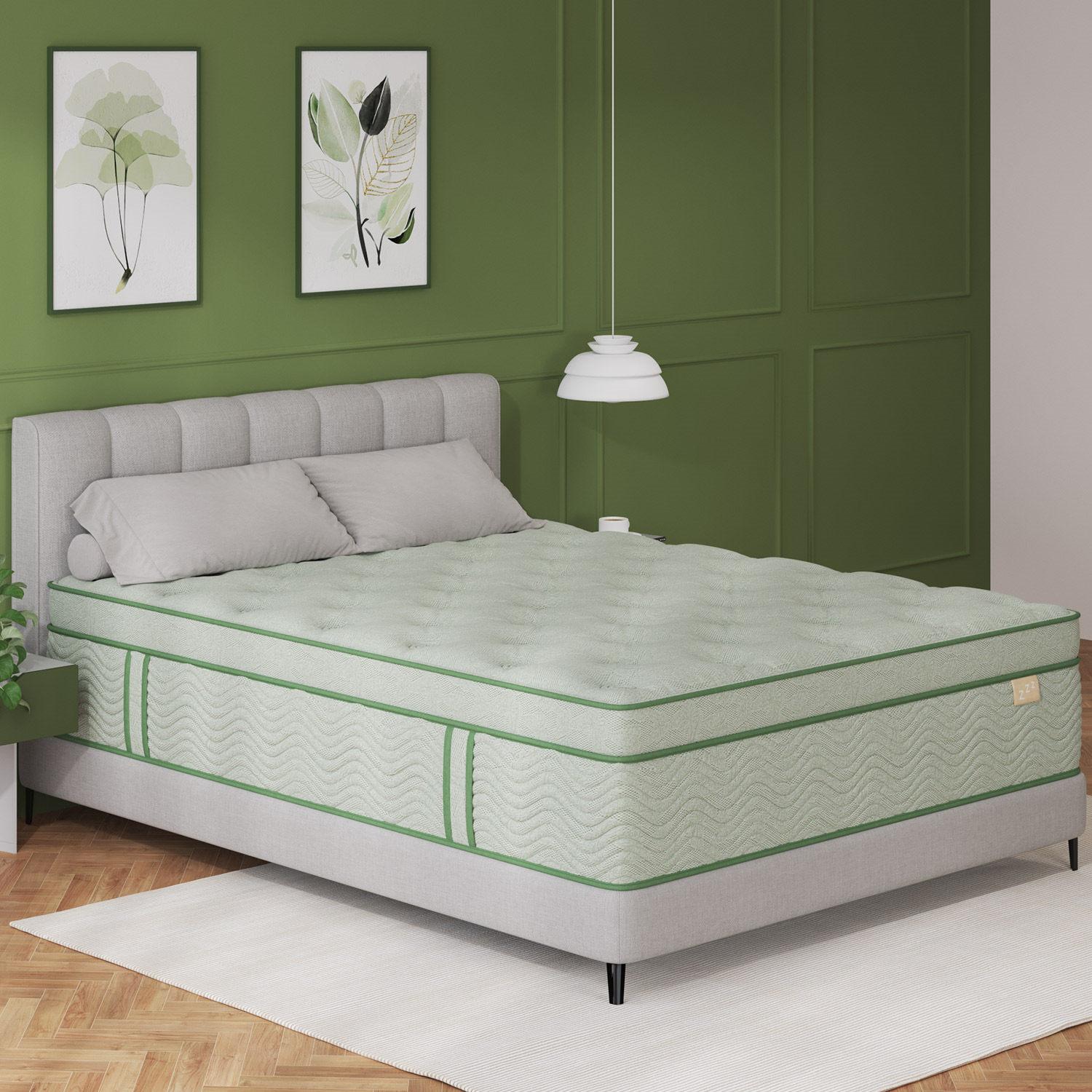 12/14 Inch Gel Memory Foam Mattress Hybrid Pocket Spring Twin Full Queen King Bed Mattress In A Box, Euro Top Medium Firm For Back & Lumbar Support, Individual Pocket Spring Bed For Motion Isolation & Fiberglass Free