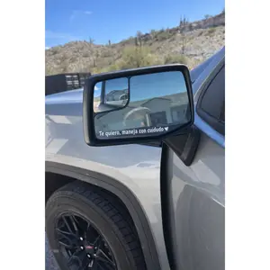 4 PACK Te Quiero Maneja Con Cuidado Car Decal for Rearview Mirror & Windshield Simple Design for Safe Driving Ideal for Drivers & Car Enthusiasts Vehicle Exterior Decoration Sticker