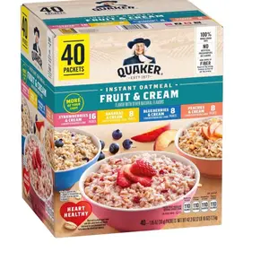 Instant Oatmeal, Fruit & Cream Mix, 40 ct.