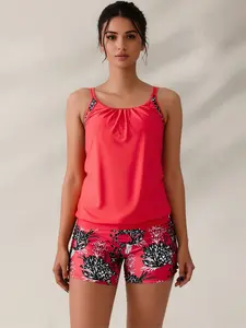 LOEL Tankini Swimsuits for Women 2026 Tummy Control Two Piece Bathing Suits  Two Piece Bathing Suits Flowy Swim Tops with BoyShorts