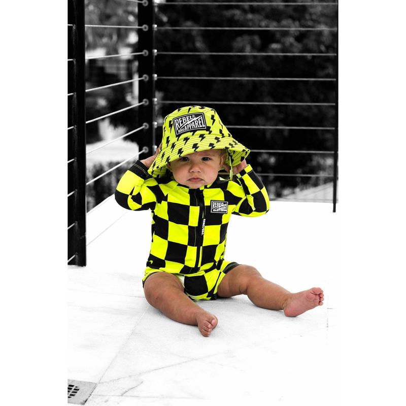 Hydro Bucket Hat in Neon Electric Lime x Jagger