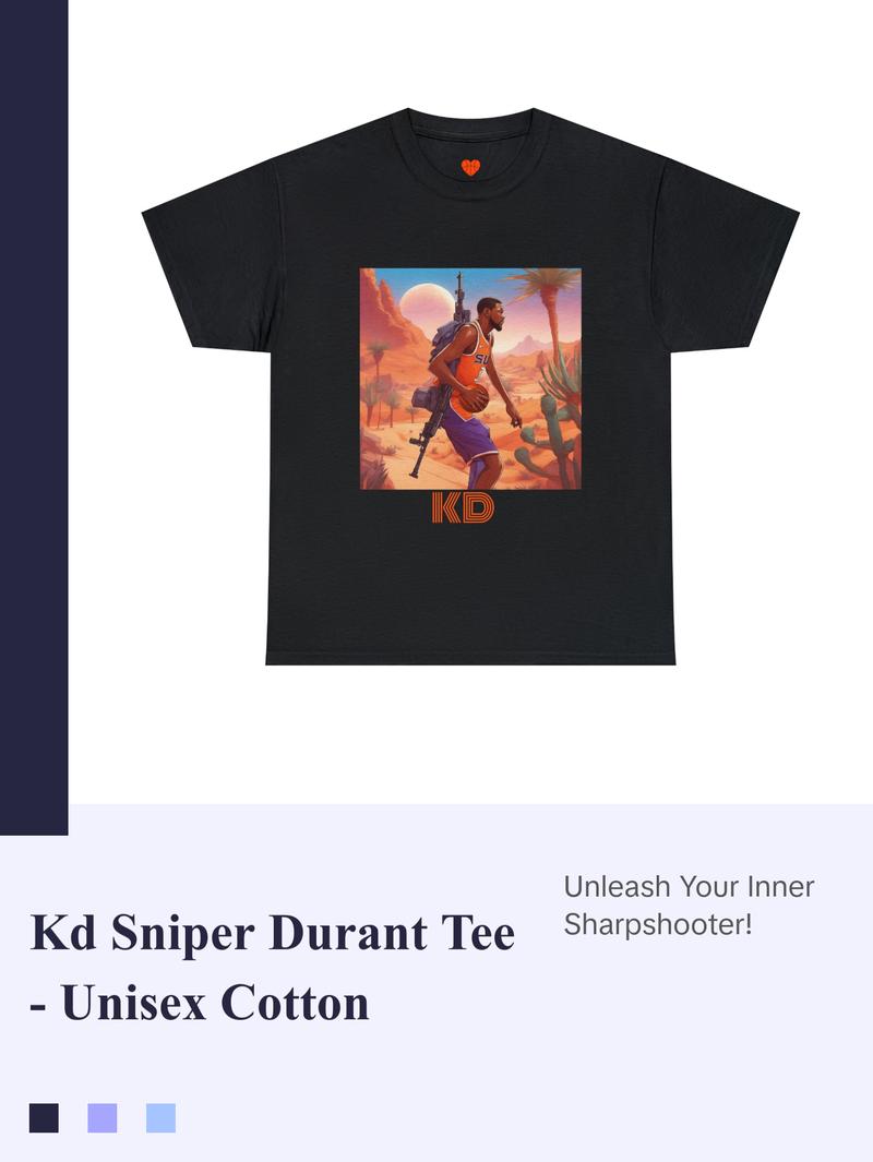 🏀🎯🔥Phoenix Suns KD SNIPER DURANT Unisex Heavy Cotton Tee🏀🎯🔥