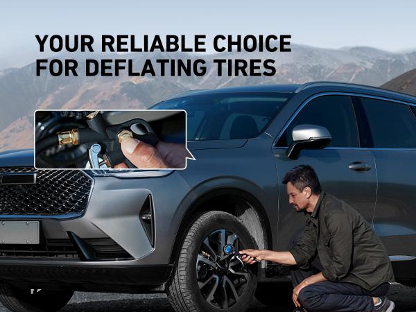 【Valentine's Day Gift】AstroAI Digital Tire Pressure Gauge with Inflator 250 PSI Air Chuck & Compressor Accessories Accuracy Measurement Durable Brass Components Automotive Vehicle Tool