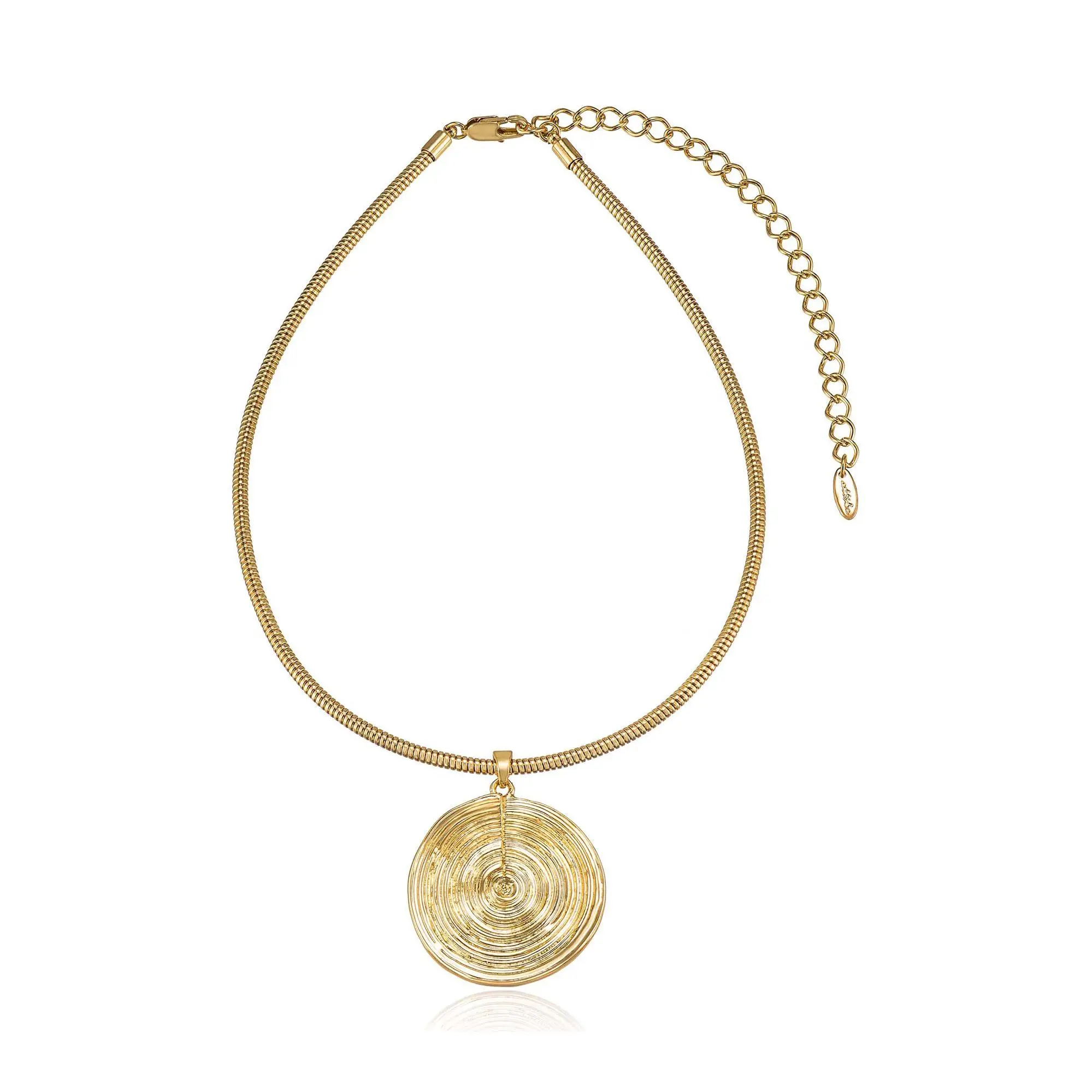 Ettika Swirl Pendant Statement Choker Necklace