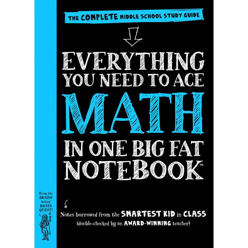 USED Book - Everything You Need to Ace Math in One Big Fat Notebook: The Complete Middle School Study Guide by Workman Publishing (Paperback) - english