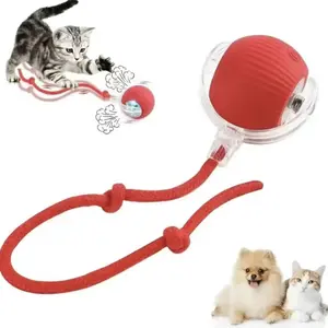 Cat Interactive Ball Toys Automatic Rolling Ball For Kitten Rechargeable Smart Pet Electric Toys With Teaser Sensor Cat Ball Toy