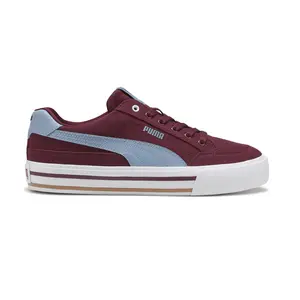 PUMA Mens Court Classic Vulcanized Formstrip Lace Up Sneakers Shoes Casual - Red