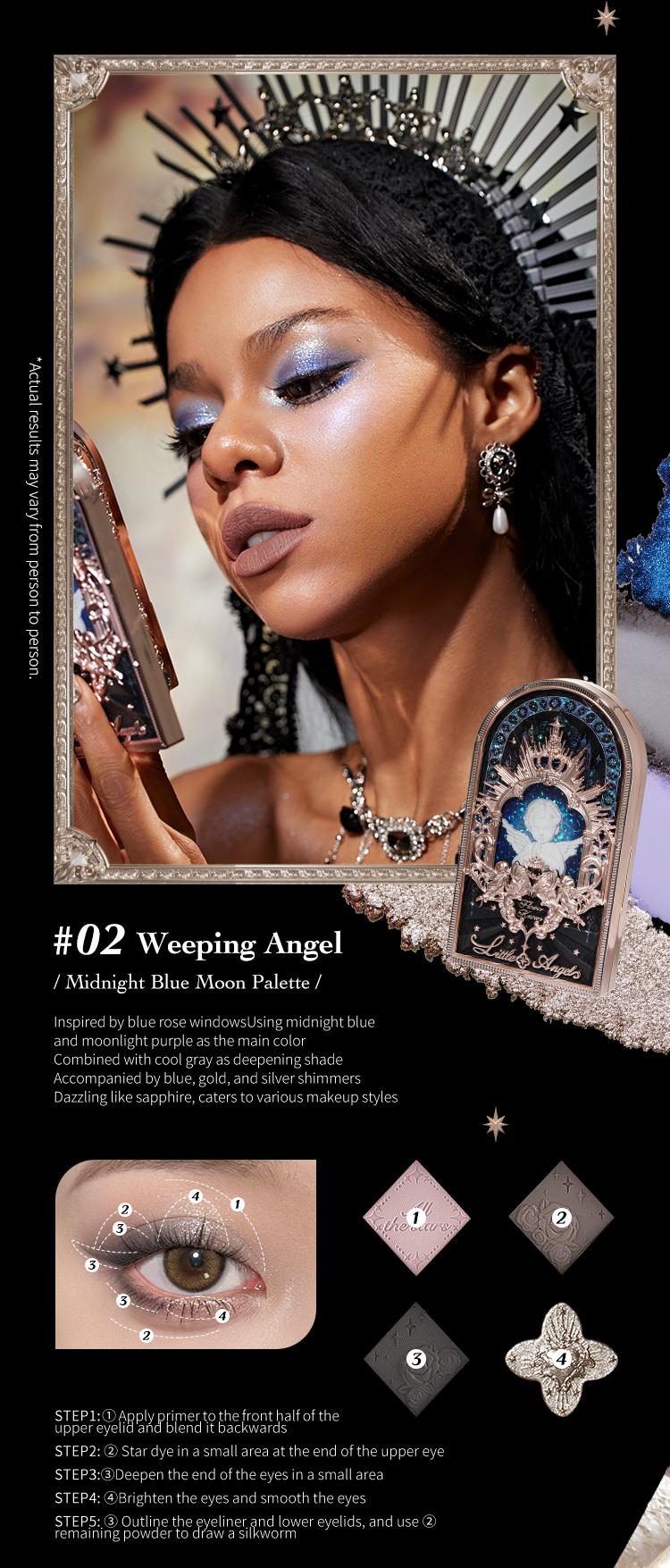 Flower Knows Little Angel Collection 9-Color Eyeshadow Palette, longlasting, matte, shimmer, silky, dealsforyoudays