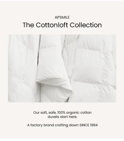 APSMILE Pure Cotton Feather Down Duvet Comforter Nature Duvet Insert All Season 100% Organic Cotton for Sweet Sleep