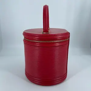 Pre-owned Louis Vuitton Leather Shoulder Bags Cannes Handbag Vanity Bag Epi Red LV119Fei