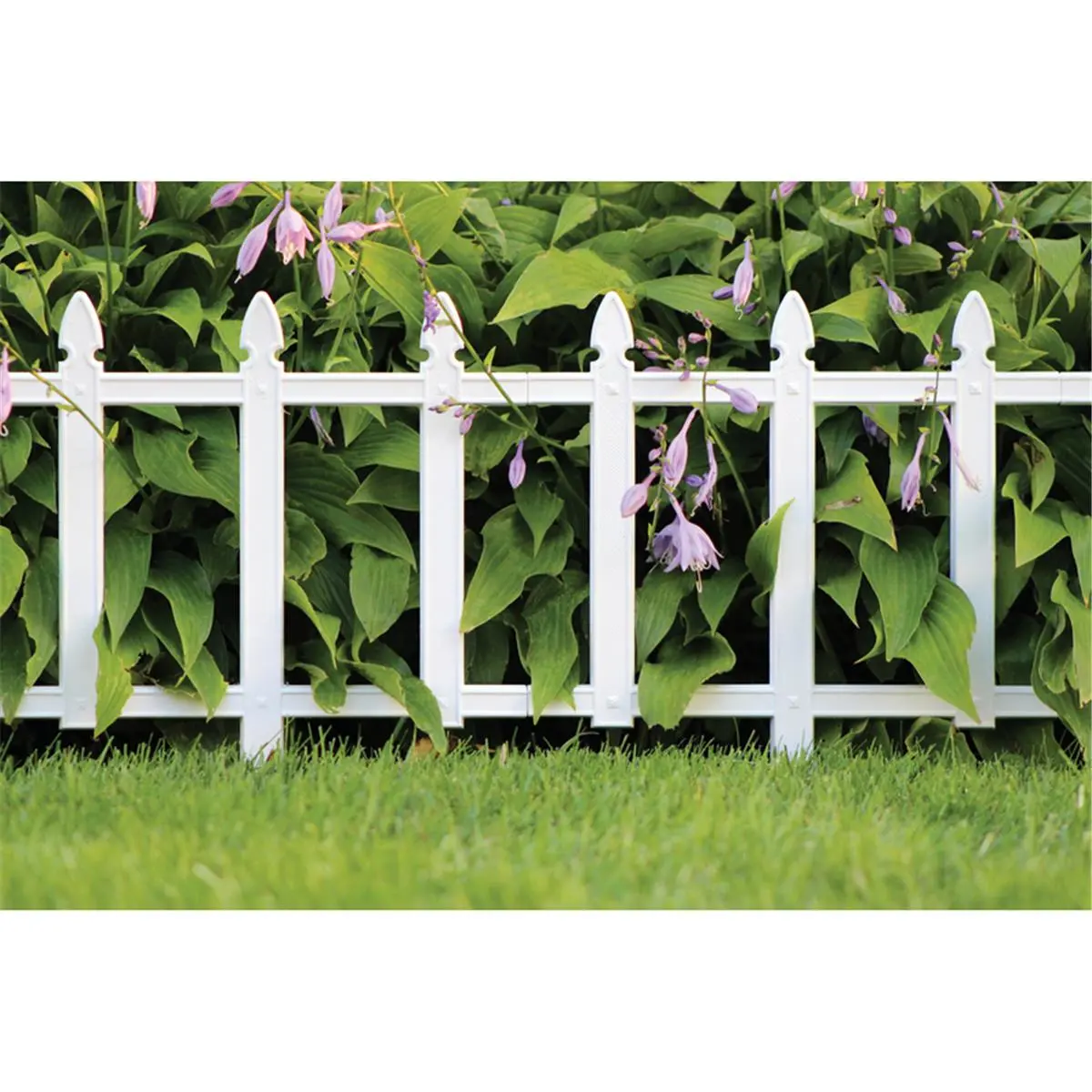 212 MAIN Master Mark 7013645 12x13 in. White Plastic Cottage Garden Fence, Weather Resistant - Pack of 36