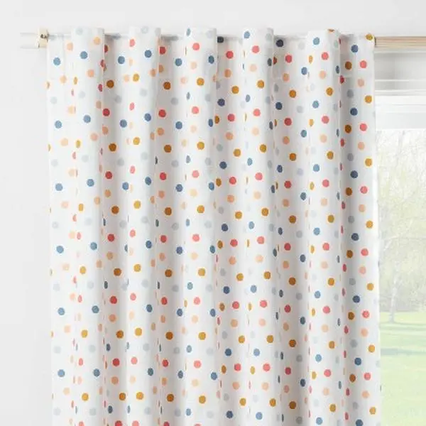 Pillowfort Polka Dot Blackout Kids' Curtain Panel, 95x42" Home Decoration Window Curtain for Kids Room