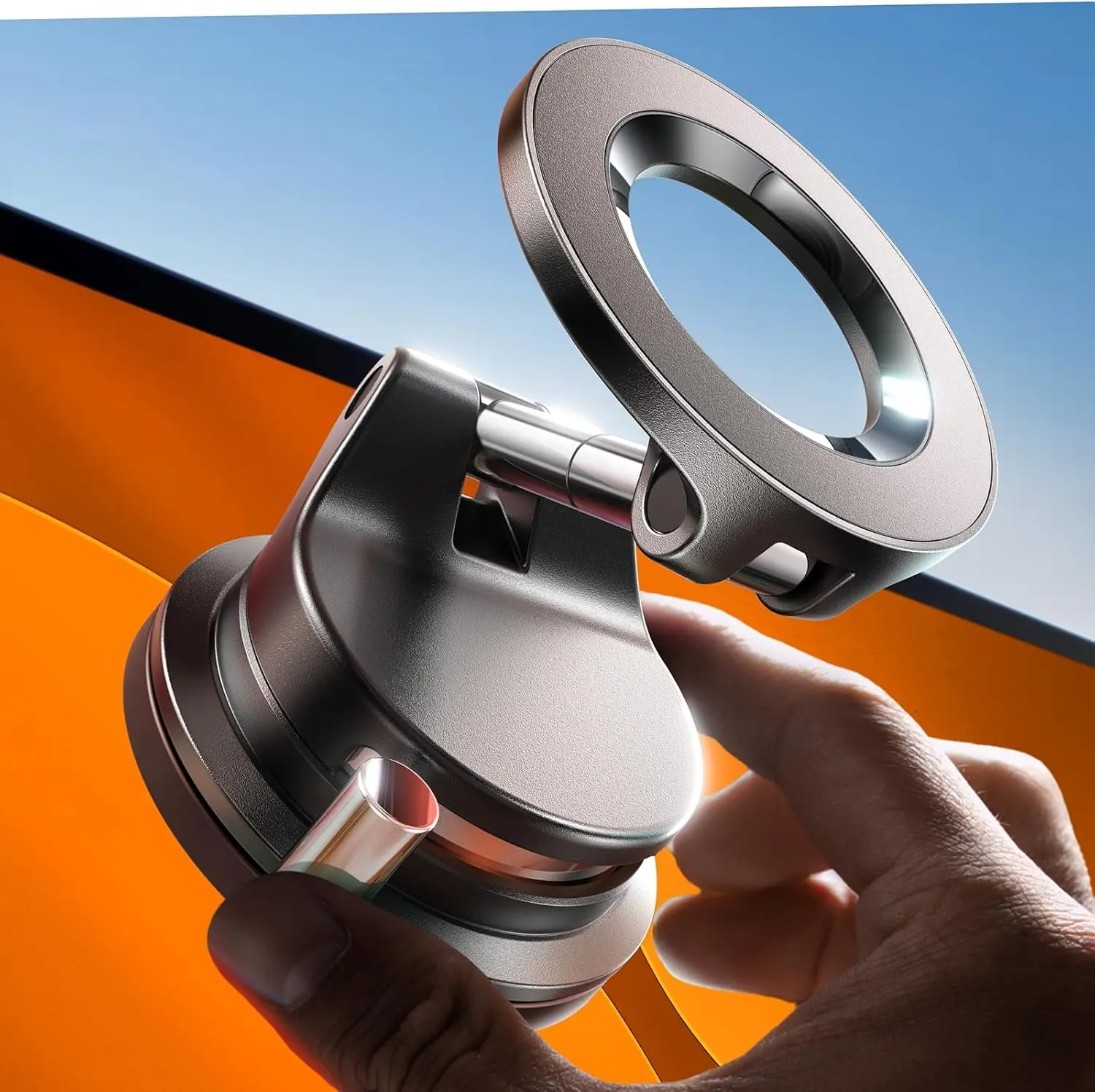 【Summer Deal】LISEN for Magsafe Car Mount, Magnetic Phone Holders for Your Car, Vacuum Phone Mount for Car Accessories for Women Men Interior Jeep BMW, SuctionPro Gifts Kits, for iPhone 17 Pro Max 16 15 14 13