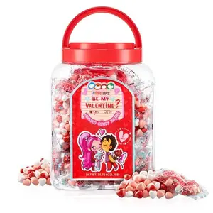 Candy Hearts 35 Mini Pouches with Cute Sayings, Individual Bags of Heart Shaped Candy, Valentine’s Day Hearts (35x1oz/30g)