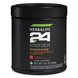 Herbalife24 Prepare Watermelon Flavor Drink Mix for Energy Focus & Performance Support with Caffeine & Electrolytes 14.1 oz