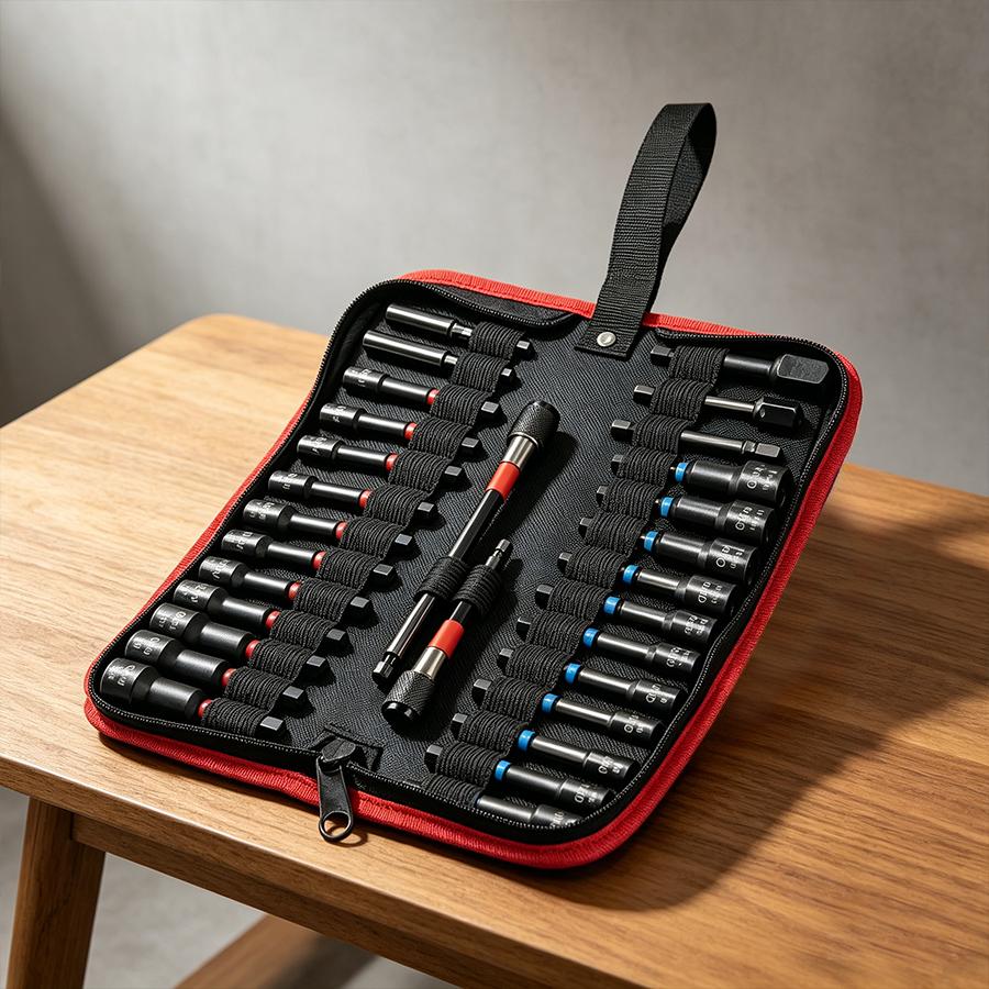 20Pcs & 29Pcs Magnetic Nut Driver Bit Set, 1/4 Inch Hex Shank, Metric & SAE Dual Sizes, CR-V Steel Impact Socket Bits Kit with Extension Bar & Canvas Storage Carry Bag 20Pcs & 29Pcs Magnetic Nut Driver Bit Set, 1/4 Inch Hex Shank, Metric & SAE Dual Sizes, CR-V Steel Impact Socket Bits Kit with Extension Bar & Canvas Storage Carry Bag