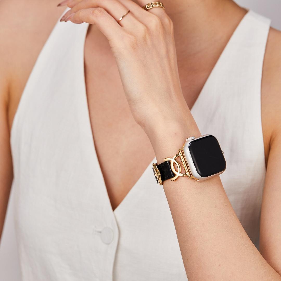 MISSAIR Leather Band Compatible with Apple Watch Series 11-1 SE Ultra - Slim, Stylish, Everyday Replacement Strap Elegant Design Wristband for Women