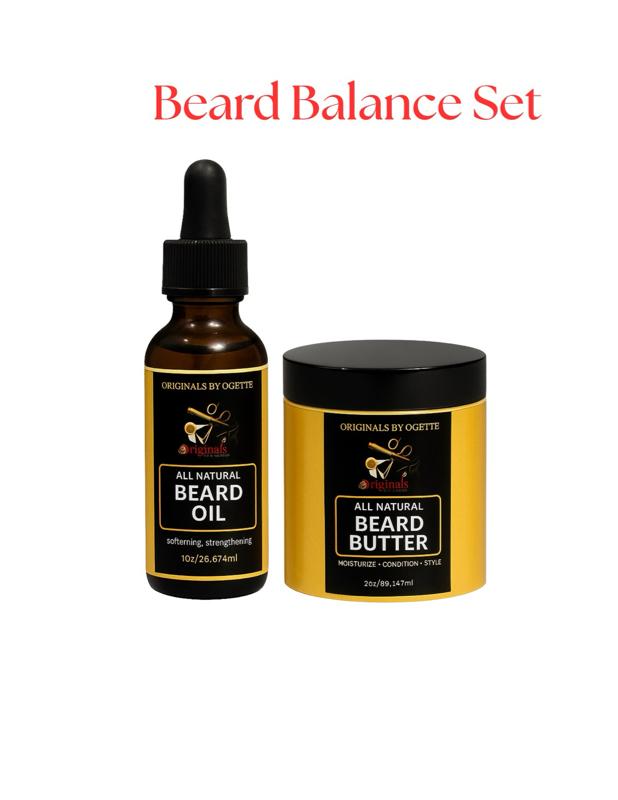 Beard balance set beard Oil and Bread Butter for Comfortable Hair Care Nourishing beard balm beard care