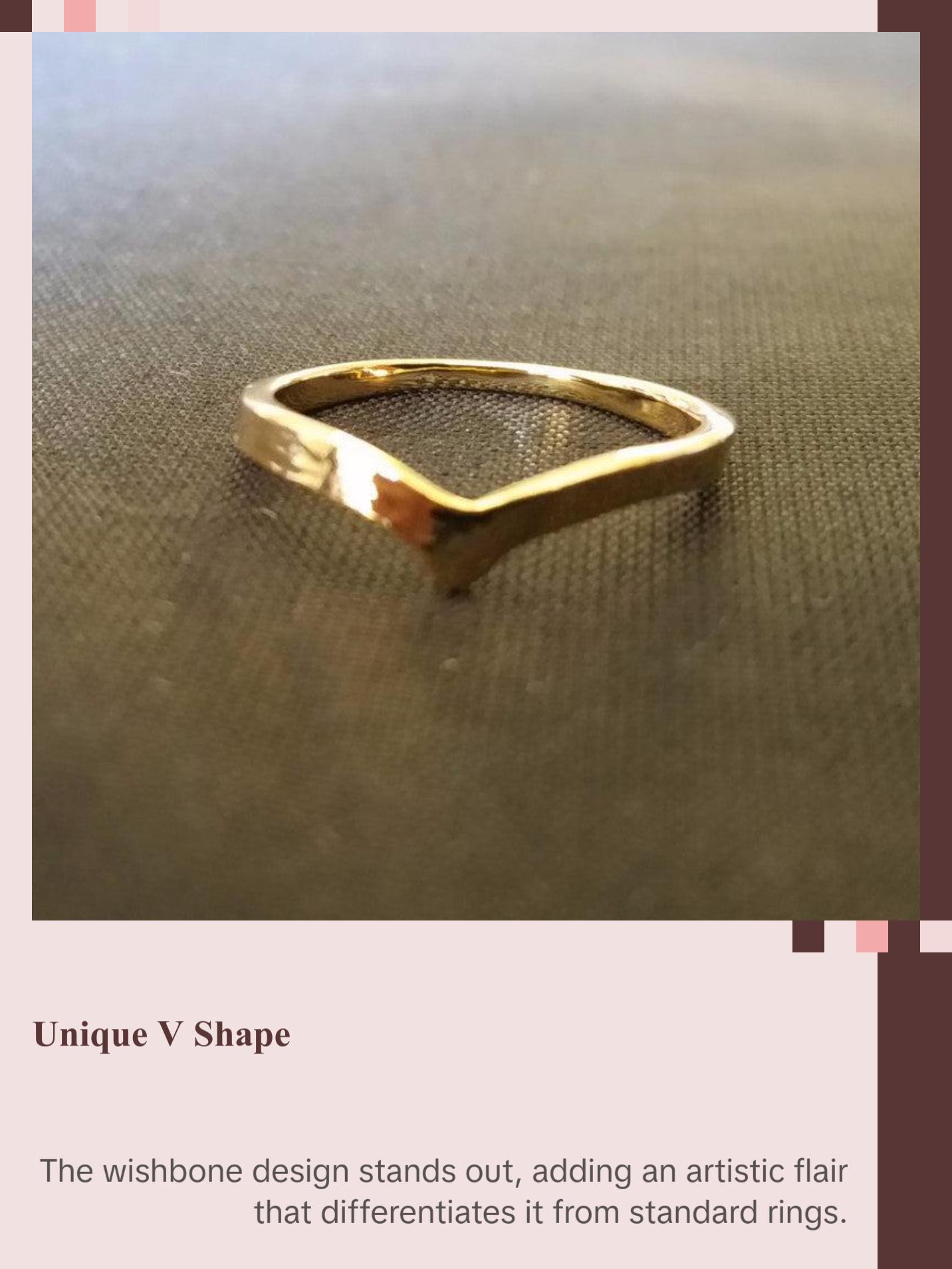 Chevron Ring - Wishbone Ring