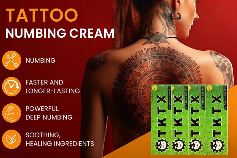 TKTX Numbing Cream (4 Pack) Valentine Limited Edition | 40% Strong Painless Tattoo Cream - Perfect Valentine Gift for Ink Lovers 10g