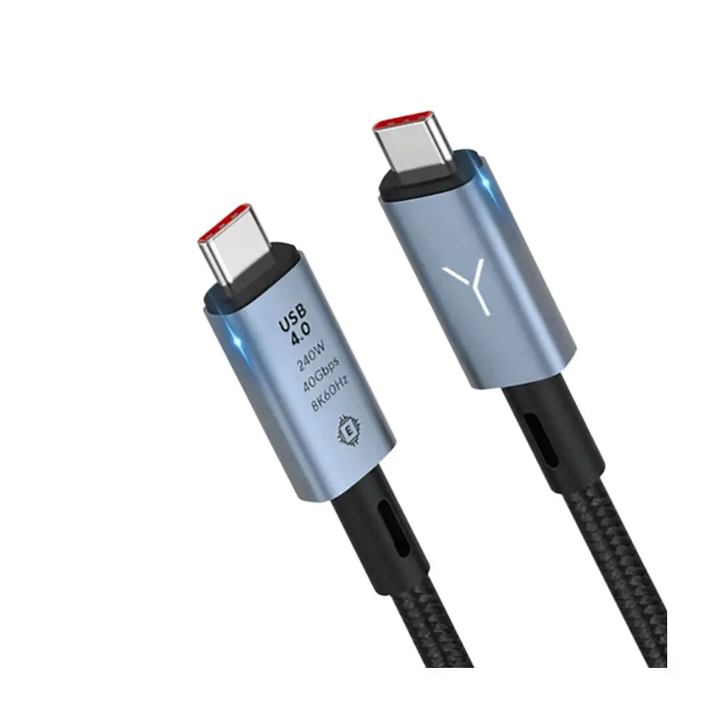 Brydge All USB-C Thunderbolt 4 Cable - 240W Charging, 8K Video Support, 40Gbps Speed, 5ft Length