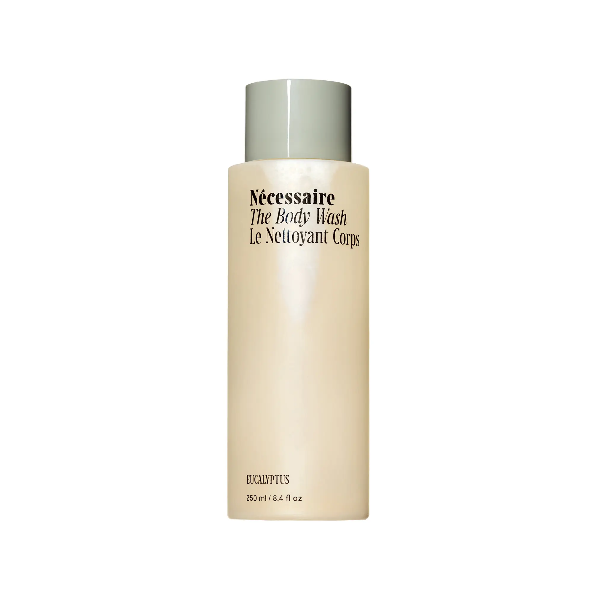 Nécessaire The Body Wash Eucalyptus — Multi-Oil Shower Gel Cleanser for Women + Men — Non-Comedogenic Body Wash with Niacinamide. 250 ml/8.4 fl oz