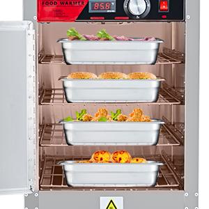 【GARVEE】Commercial Stainless Steel Food Warming Cabinets with Multiple Tiers (4 to 16), Adjustable Temperature, Water Tray, and Excellent Insulation for Pizza, Chicken, Pastries, and Restaurant Use