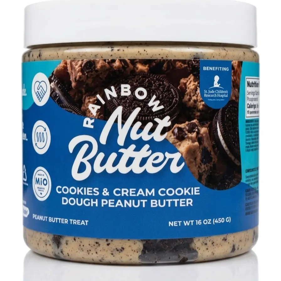 Cookies and Cream Cookie Dough White Chocolate Peanut Butter Treat