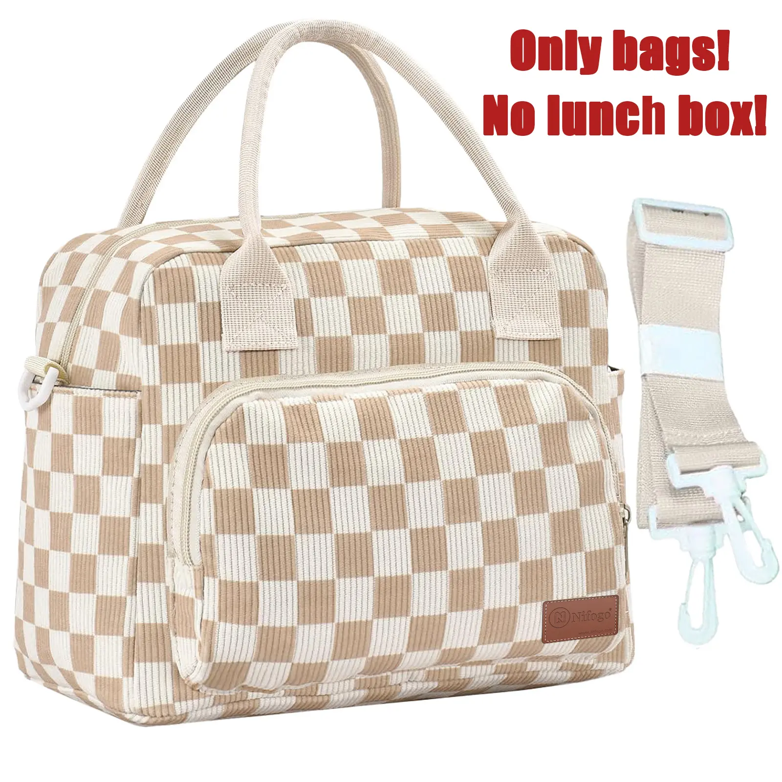Lunch box bag - Checkered pattern