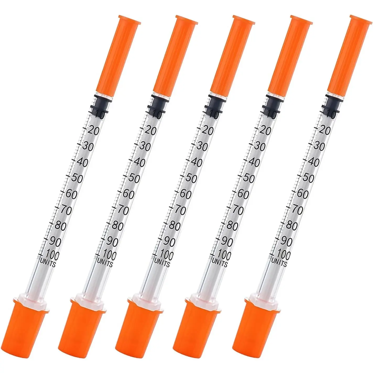 100PACK 1ML Syringe with 30G 5/16" 8mm Needle, Individually Wrapped Lab Supplies (1CC 30G 5/16"-100PACK)
