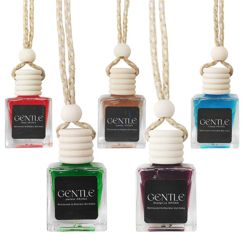 5 Bottles Premium Car Air Freshener - Upgraded Scented Hanging Diffuser with Long Lasting Fragrance | Variety of Scents for Car, Office & Home | Perfect Gift Set for Men & Women - Christmas, Birthday, Valentine‘s Day Gifts